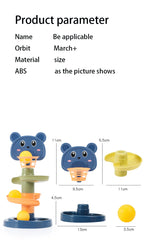 Baby Toys Rolling Ball Pile Tower Early Educational Toy For Babies Rotating Track Educational Baby Gift Stacking Toy ForChildren