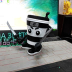 Cappuccino Assassin Action Figure Tung Tung Tung Sahur Italian Brainrot Cartoon Ornament Collectible Toy for Decorations