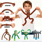 Fun Children Suction Cup Toys Pop Tubes Stress Relief Telescopic Toys Brainrot Tung Sahur Figure Toy Tralalero Tralala Gift Kids