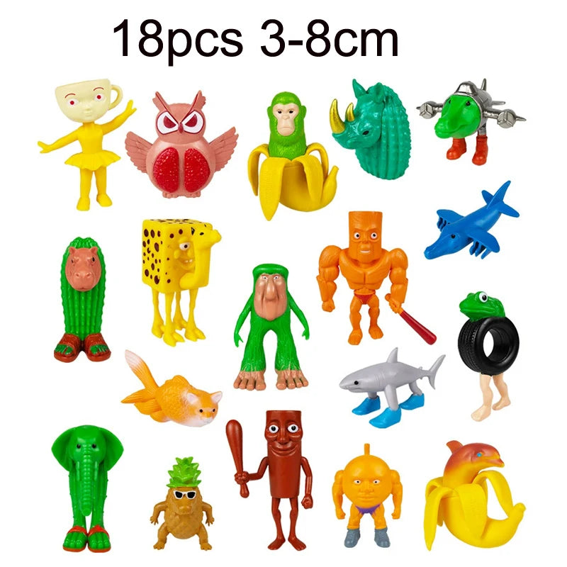 Novelty Tung tung tung Sahur Figuras Model Juguetes PVC Italian Brainrot Tun Tung Tung Sahur Action Figures Toys set