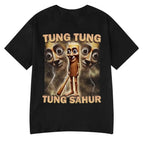 Italian Brainrot Tralalero Tralala Tung Tung Tung Sahur Bombardiro Crocodilo Funny Meme T-Shirt Men Women Tees Y2k 3d Tops