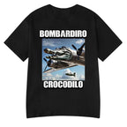 Italian Brainrot Tralalero Tralala Tung Tung Tung Sahur Bombardiro Crocodilo Funny Meme T-Shirt Men Women Tees Y2k 3d Tops
