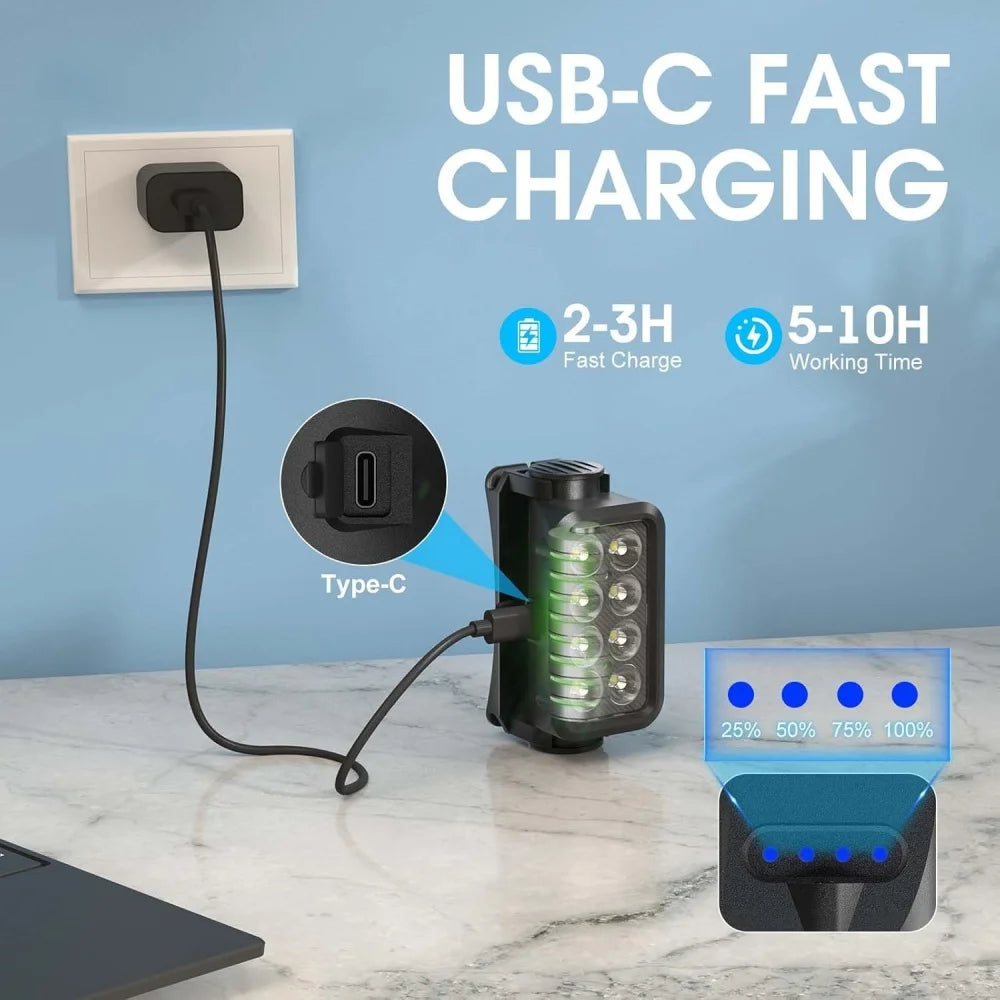 Pannlampa LED Uppladdningsbar