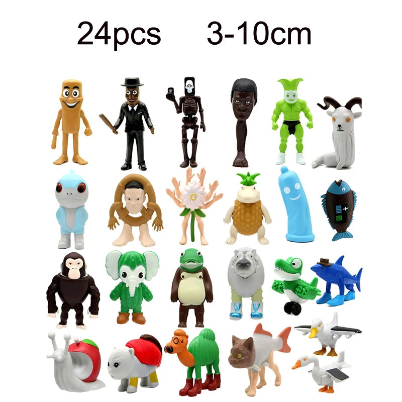 Novelty Tung tung tung Sahur Figuras Model Juguetes PVC Italian Brainrot Tun Tung Tung Sahur Action Figures Toys set