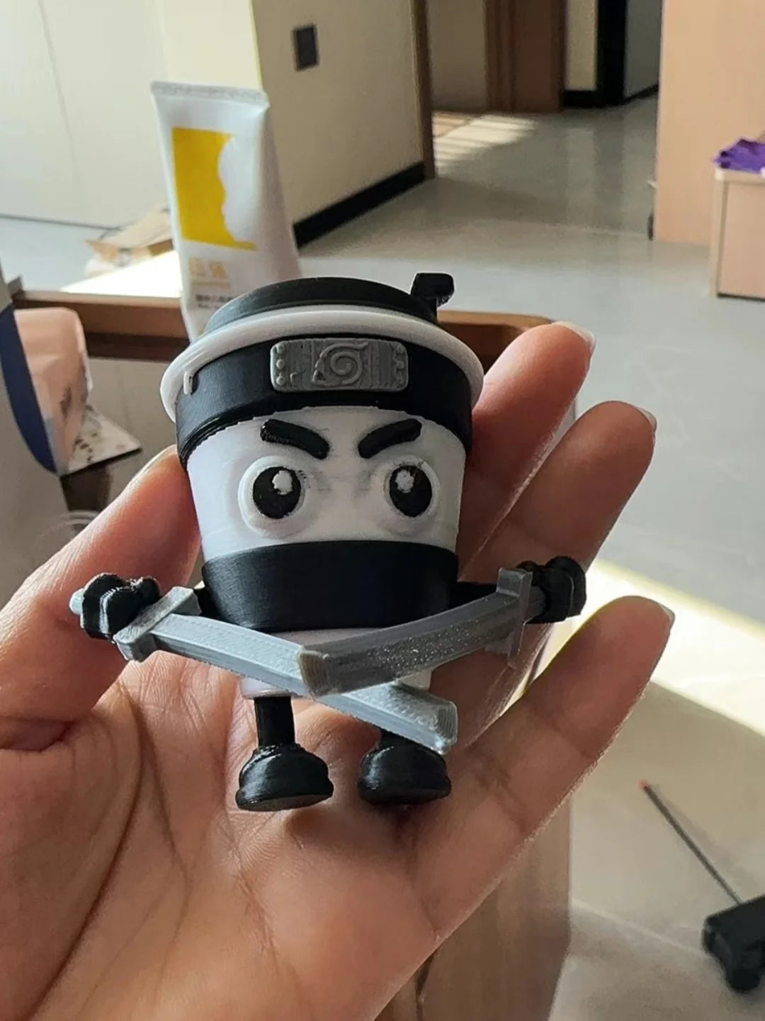 Cappuccino Assassin Action Figure Tung Tung Tung Sahur Italian Brainrot Cartoon Ornament Collectible Toy for Decorations