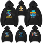 Bruh 67 Six Seven 6-7 Funny Brainrot Meme for Teens Adults Pullower Hoodie Y2k Steal A Brainrot Kitten Bruh OG Meowl Hooded Coat