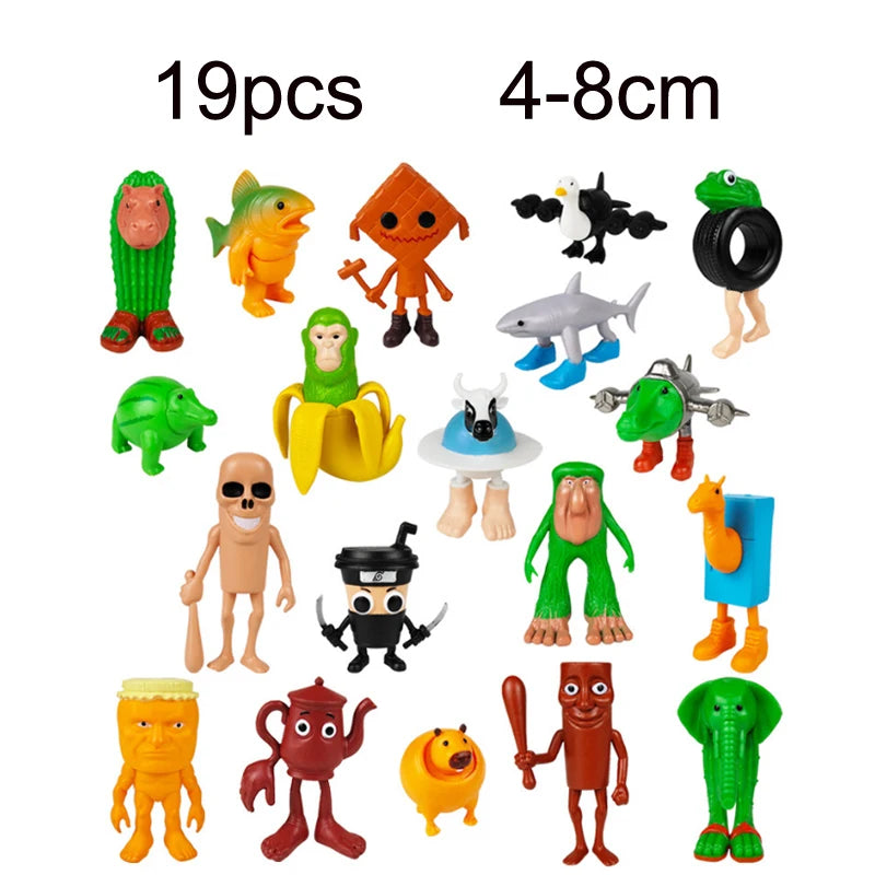 Novelty Tung tung tung Sahur Figuras Model Juguetes PVC Italian Brainrot Tun Tung Tung Sahur Action Figures Toys set