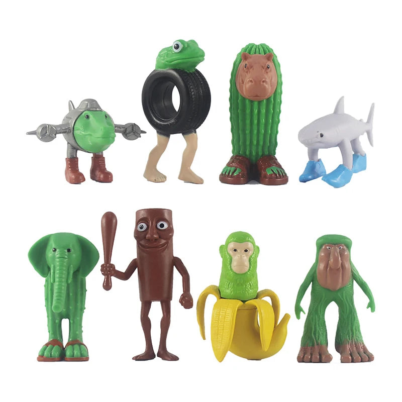 Novelty Tung tung tung Sahur Figuras Model Juguetes PVC Italian Brainrot Tun Tung Tung Sahur Action Figures Toys set