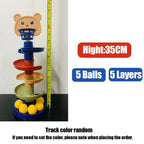 Baby Toys Rolling Ball Pile Tower Early Educational Toy For Babies Rotating Track Educational Baby Gift Stacking Toy ForChildren