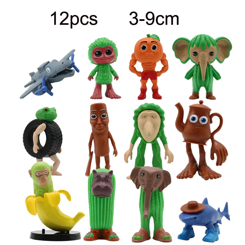 Novelty Tung tung tung Sahur Figuras Model Juguetes PVC Italian Brainrot Tun Tung Tung Sahur Action Figures Toys set