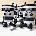 Cappuccino Assassin Action Figure Tung Tung Tung Sahur Italian Brainrot Cartoon Ornament Collectible Toy for Decorations