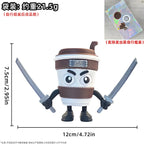Cappuccino Assassin Action Figure Tung Tung Tung Sahur Italian Brainrot Cartoon Ornament Collectible Toy for Decorations