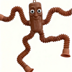 Fun Children Suction Cup Toys Pop Tubes Stress Relief Telescopic Toys Brainrot Tung Sahur Figure Toy Tralalero Tralala Gift Kids