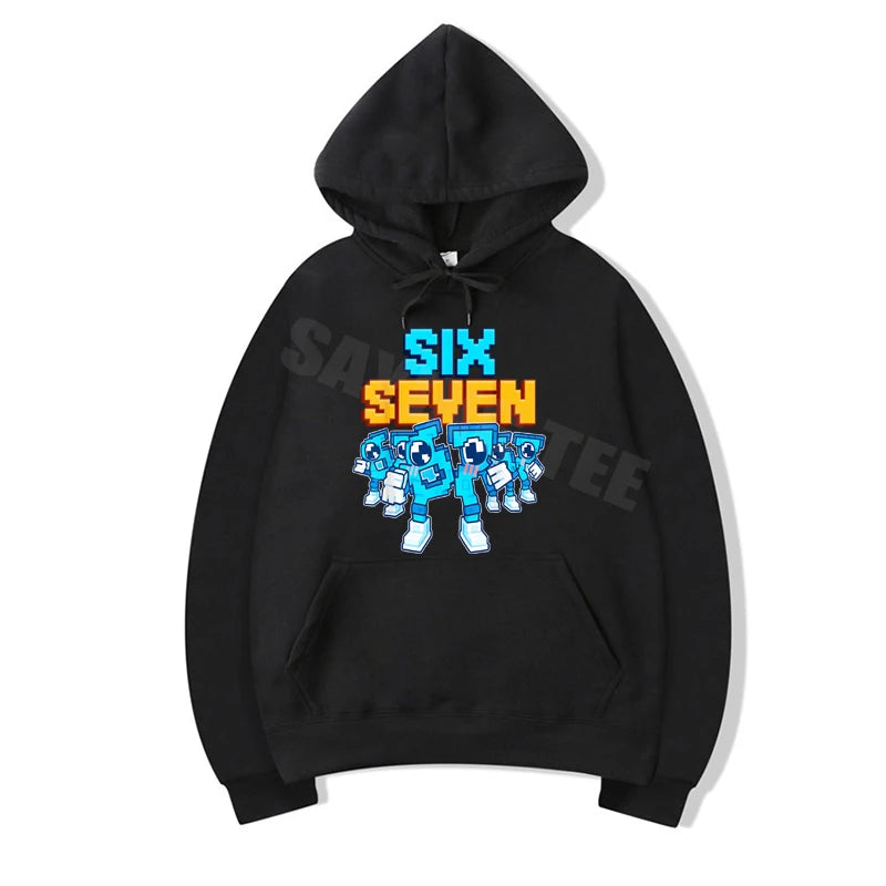 Bruh 67 Six Seven 6-7 Funny Brainrot Meme for Teens Adults Pullower Hoodie Y2k Steal A Brainrot Kitten Bruh OG Meowl Hooded Coat