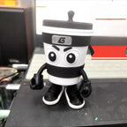 Cappuccino Assassin Action Figure Tung Tung Tung Sahur Italian Brainrot Cartoon Ornament Collectible Toy for Decorations