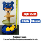 Baby Toys Rolling Ball Pile Tower Early Educational Toy For Babies Rotating Track Educational Baby Gift Stacking Toy ForChildren