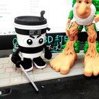 Cappuccino Assassin Action Figure Tung Tung Tung Sahur Italian Brainrot Cartoon Ornament Collectible Toy for Decorations