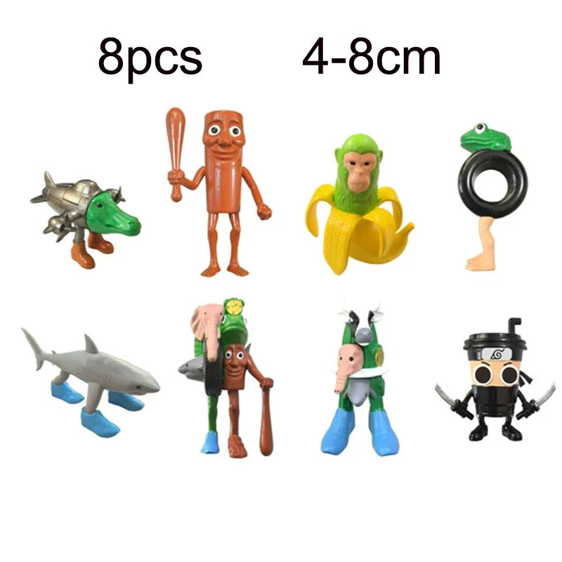 Novelty Tung tung tung Sahur Figuras Model Juguetes PVC Italian Brainrot Tun Tung Tung Sahur Action Figures Toys set