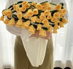 Stickad Blomfilt